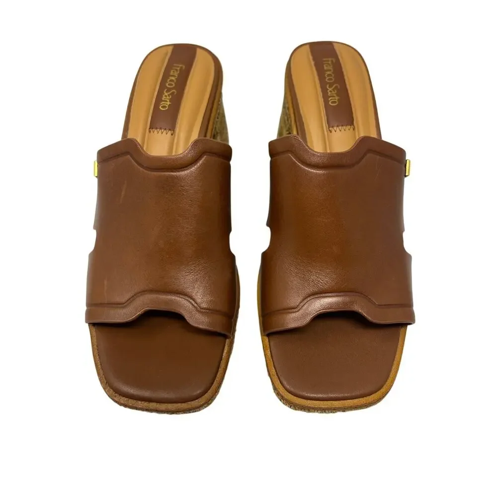 Franco Sarto Womens L-Florence Brown Comfort Sandals 7